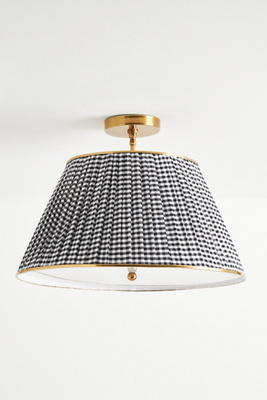 Anthropologie Lee Brass Semi-flush Mount Pendant