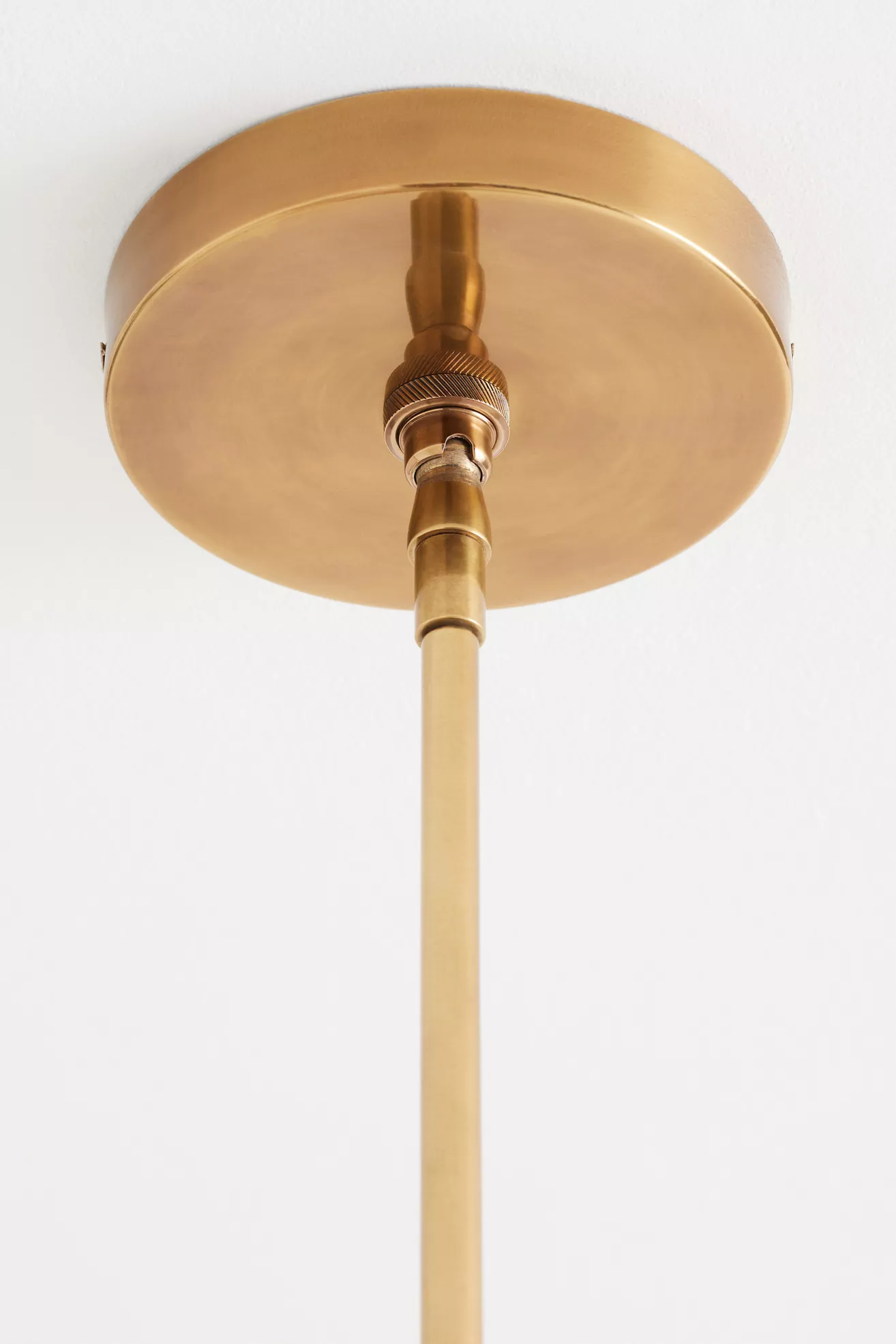 Lee Brass 24" Ruched Printed Semi-Flush Mount Pendant Light - thumbnail 5
