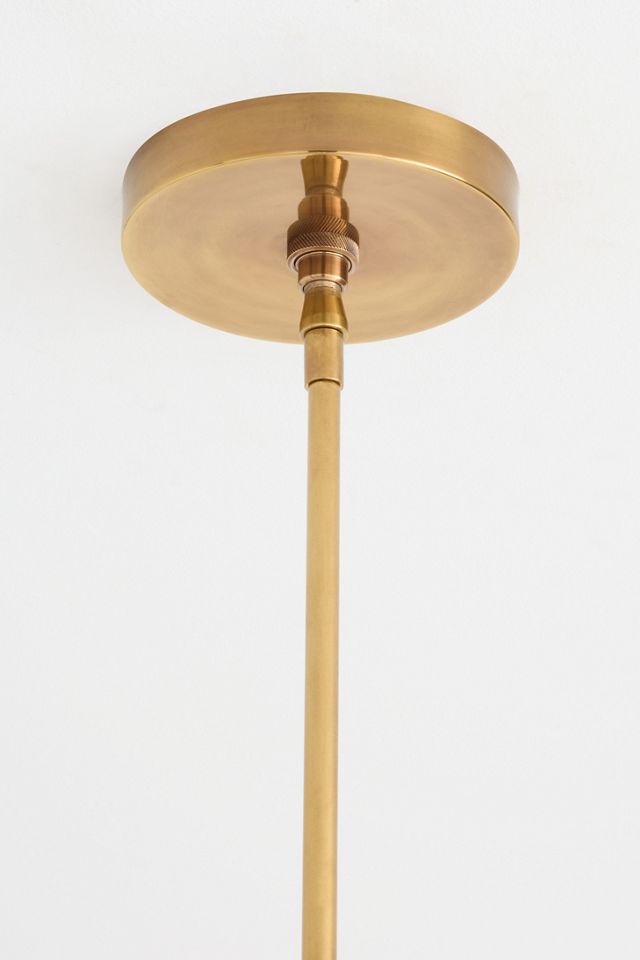 Lee Brass Semi-Flush Mount Pendant