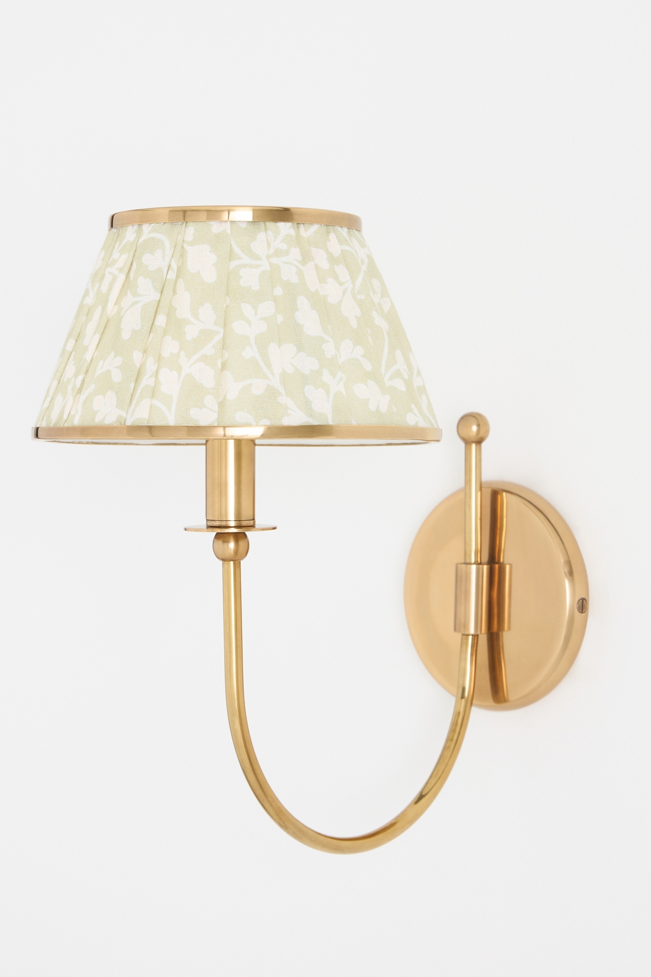 Lee Shaded Brass Sconce