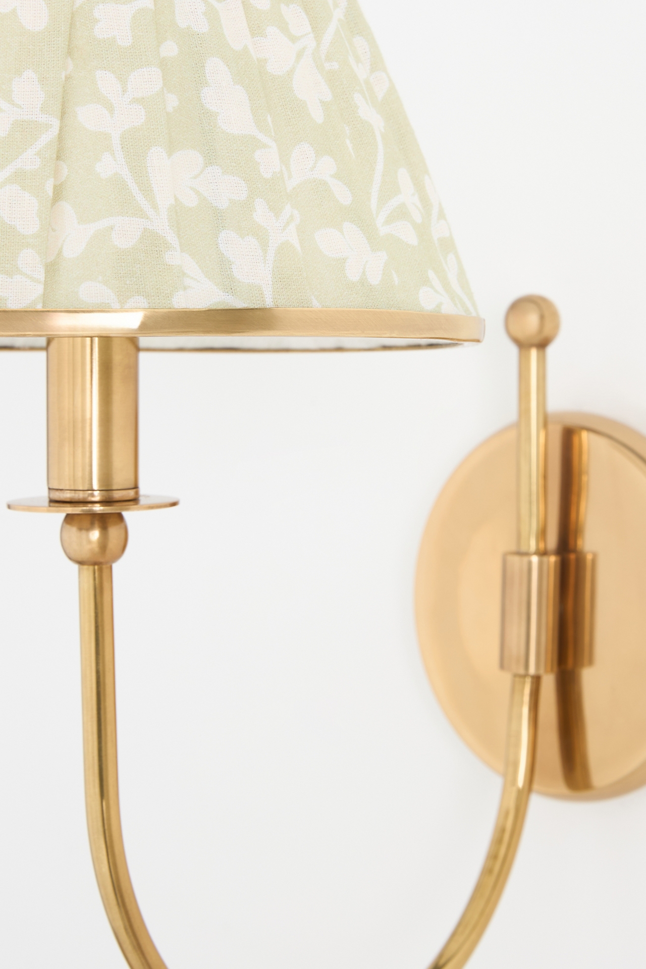 Lee Shaded Brass Sconce