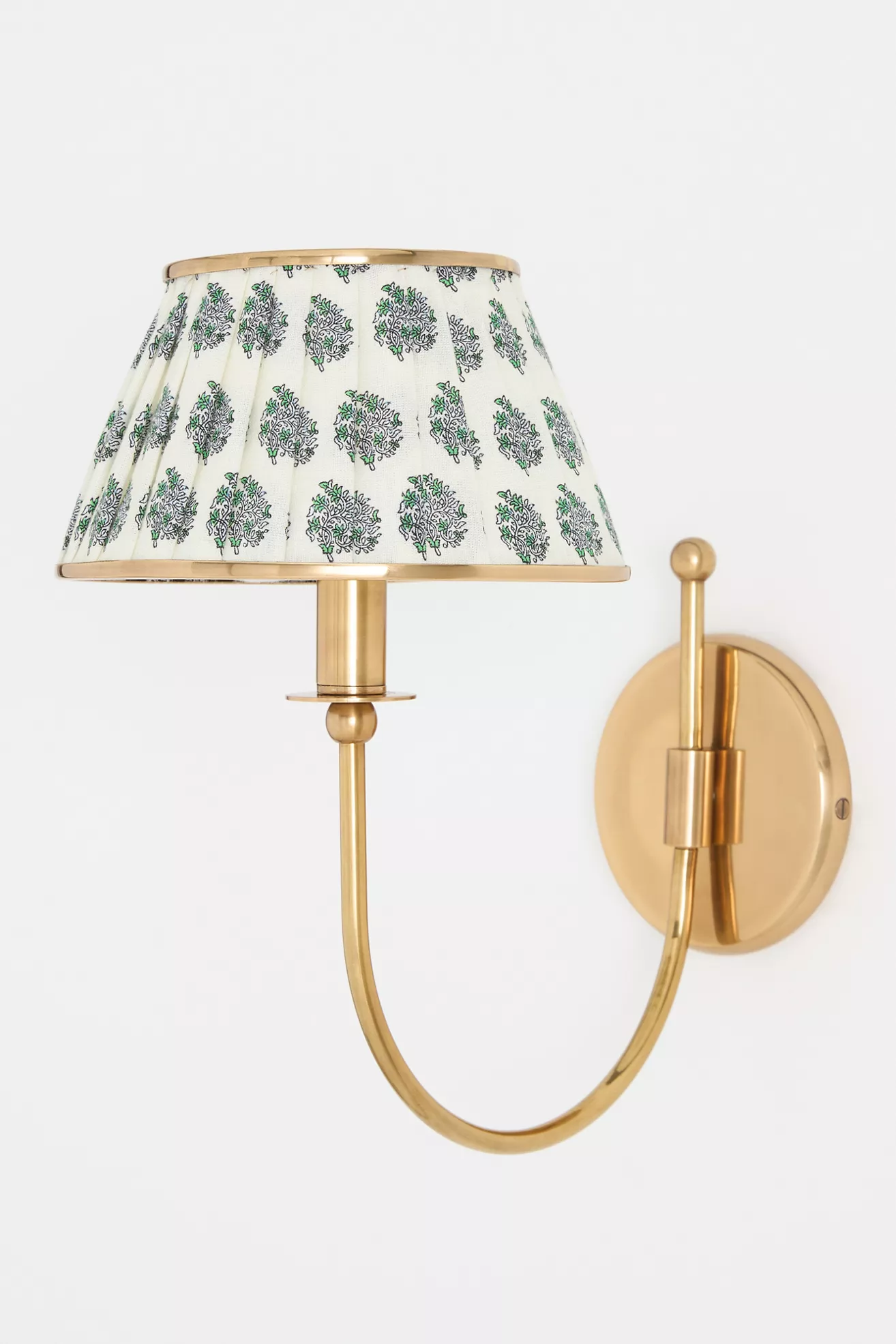 Lee Brass Fabric Shade Sconce Wall Light - thumbnail 3
