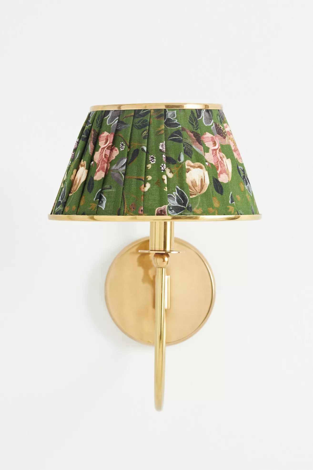 Lee Brass Fabric Shade Sconce Wall Light - thumbnail 9