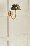 Lee Shaded Brass Sconce
