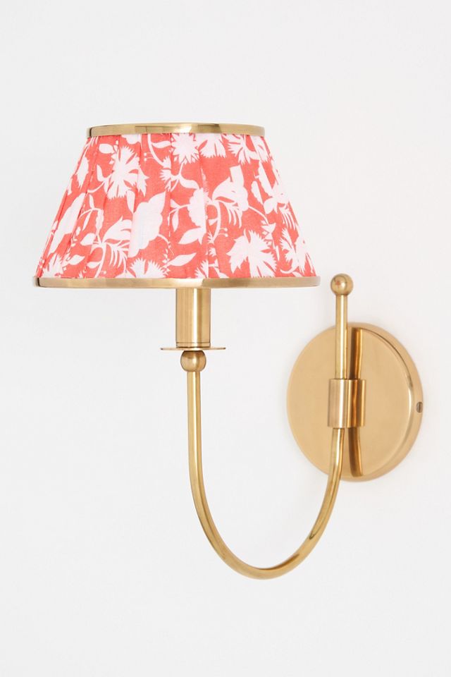 Lee Shaded Brass Wall Light #3