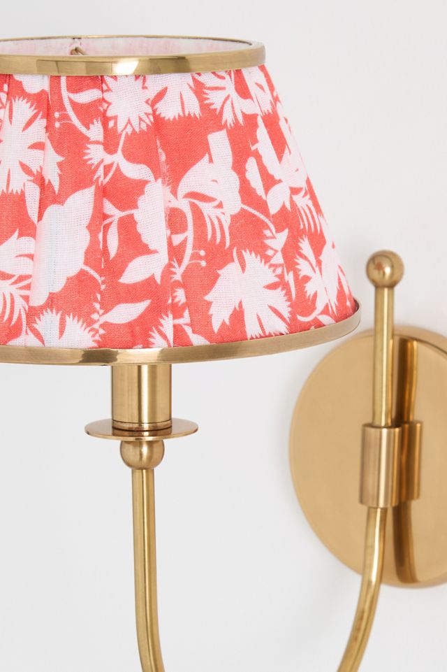 Lee Shaded Brass Wall Light #5