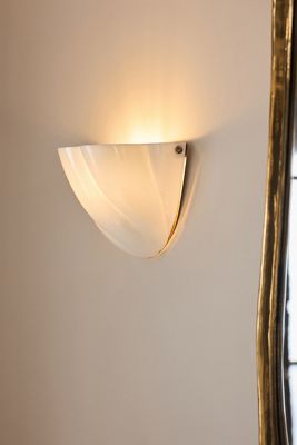 Lynn Glass and Brass Sconce Wall Light