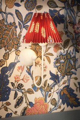 Sommer Printed Pleated Empire Shade Sconce Wall Light