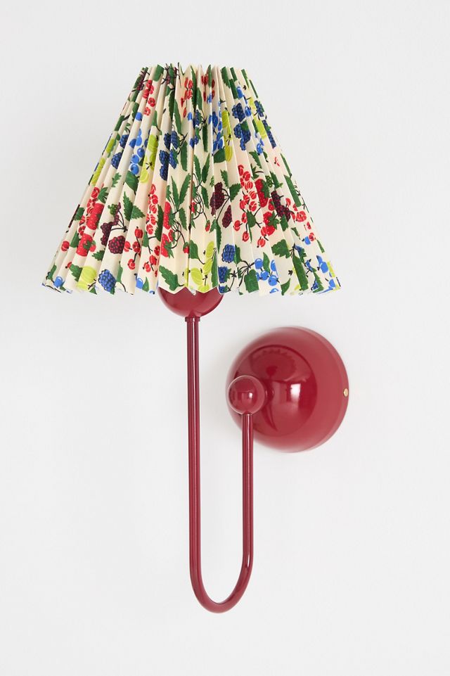 Sommer Printed Pleated Empire Shade Sconce