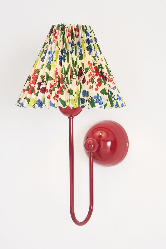 Sommer Printed Pleated Empire Shade Sconce