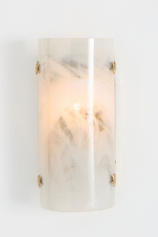 Stella Glass and Brass Star Sconce Wall Light #1