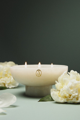 Apothecary 18 By Anthropologie Apothecary 18 Floral Peony Blush Alabaster Candle In Pink