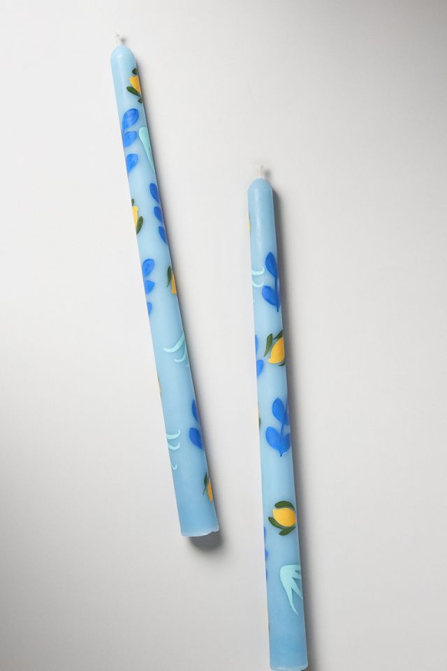 Dimitria Handpainted Taper Candles, Set of 2 #1