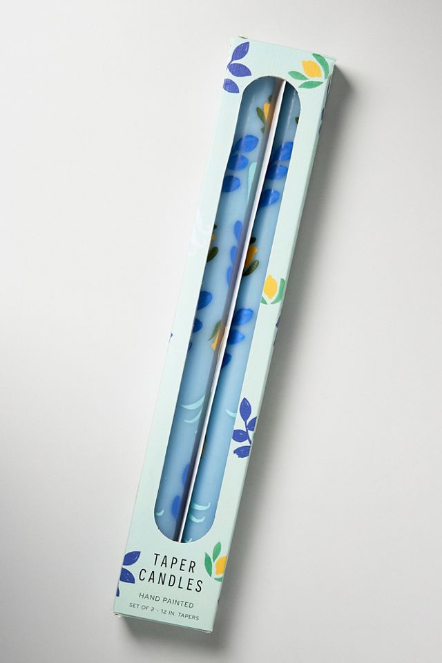 Dimitria Handpainted Taper Candles, Set of 2 #2
