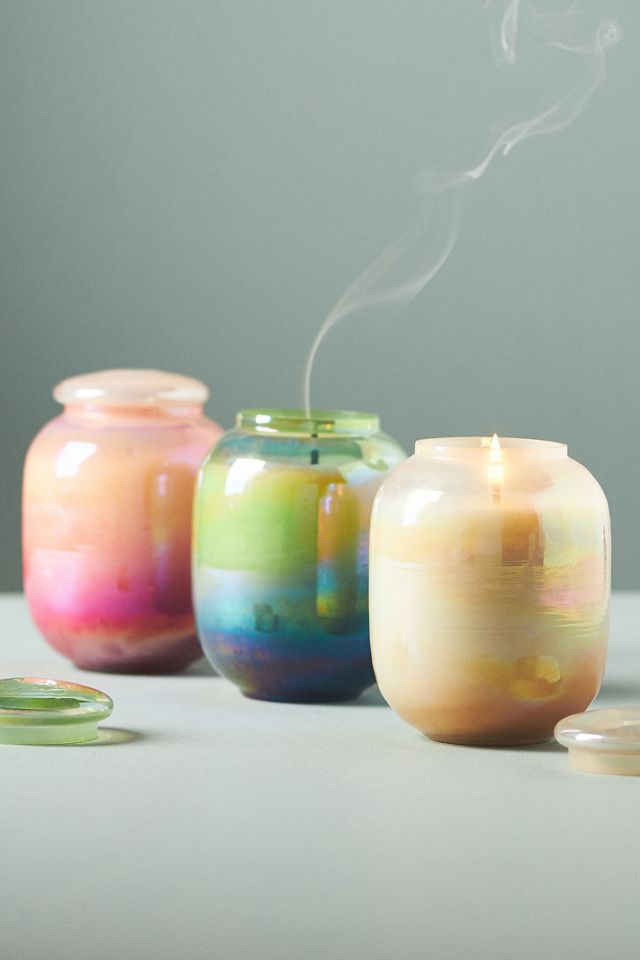 Iridescent Fresh Sea Salt & Driftwood Glass Jar Candle #1