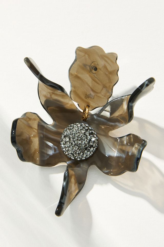 Lele Sadoughi Abalone Crystal Lily Drop Earrings #1