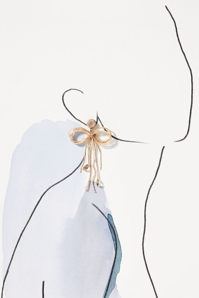 Lele Sadoughi Abalone Crystal Lily Drop Earrings #2