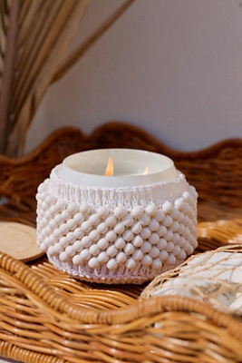 The Gather Candle by Anthropologie: Sweet Mint & Melon Beaded Edition