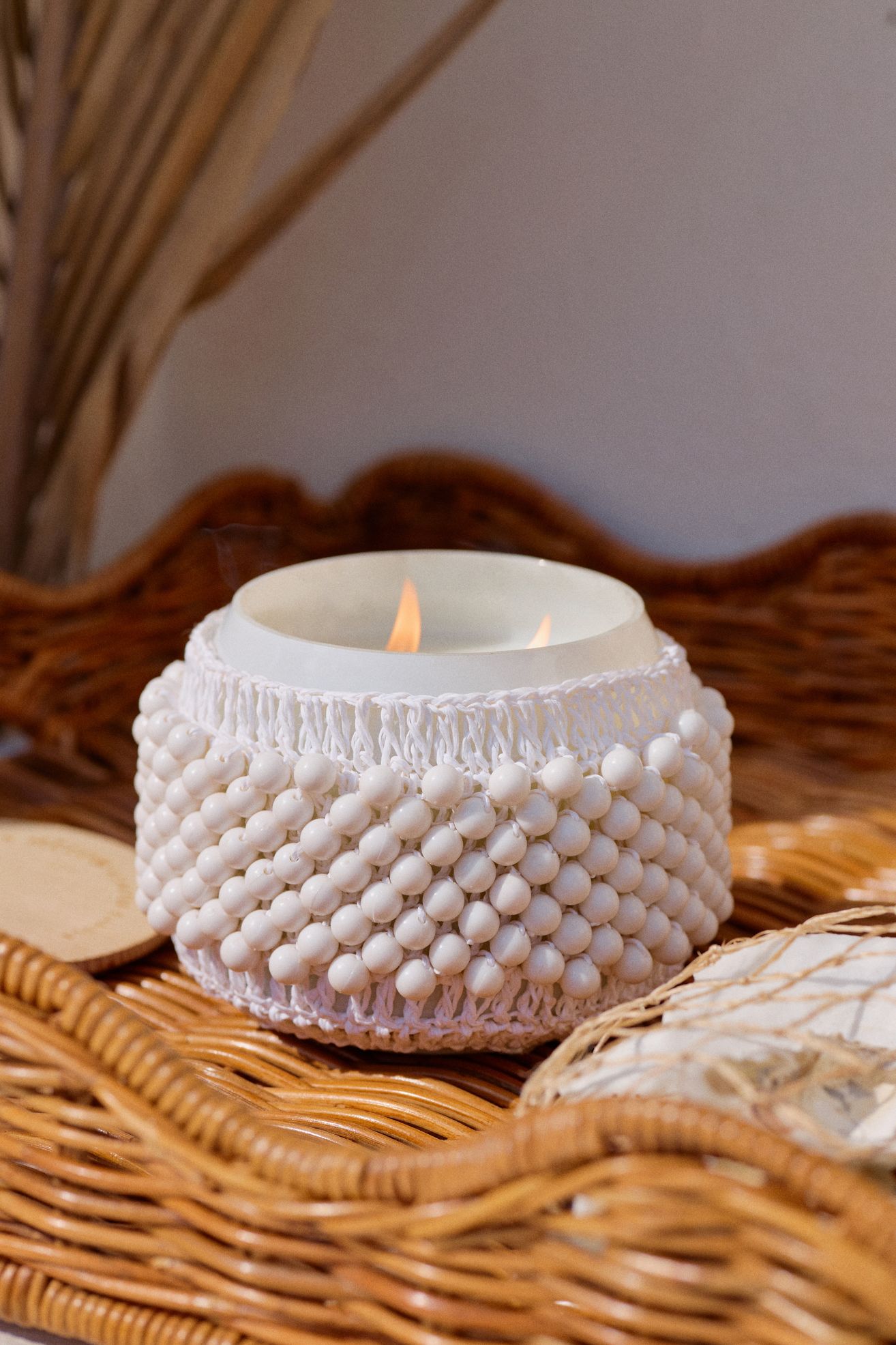 The Beaded Gather Candle by Anthropologie: Sweet Mint & Melon - Sweet Mint & Melon, M