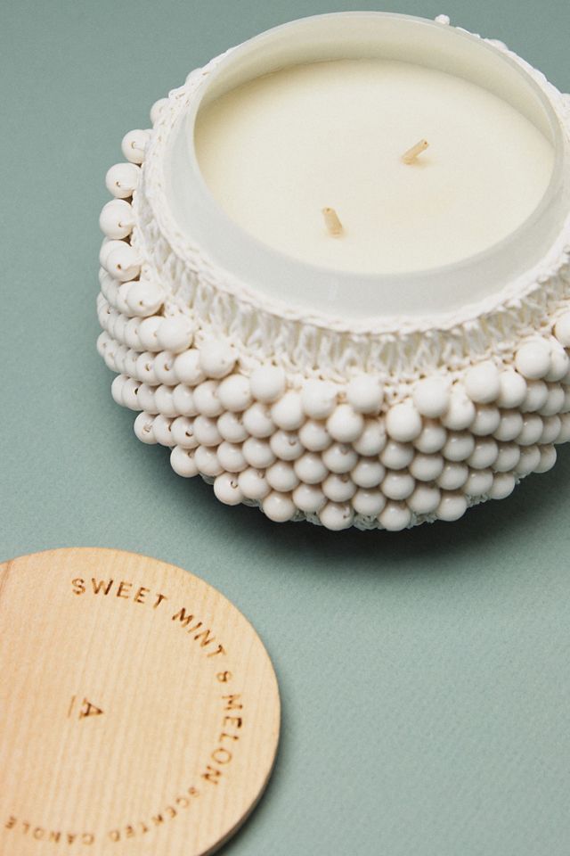 The Beaded Gather Candle by Anthropologie: Sweet Mint & Melon #3