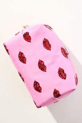 Shiraleah Cara Pattern Lips Zip Pouch