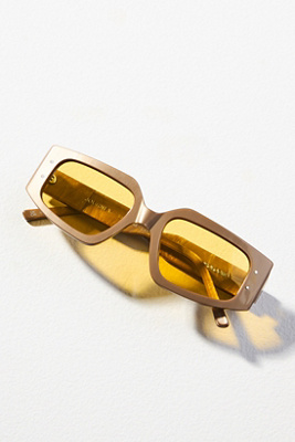 Lunettes de soleil rectangulaires en marbre Journey en chez Anthropologie - I-SEA - Modalova