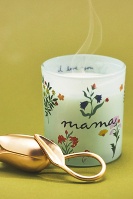 Maye Mama Floral Night Gardenia Candle & Snuffer Gift Set | AnthroHome