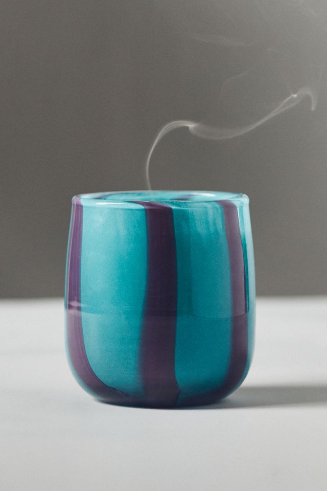 Piper Fruity Sweet Mint & Melon Striped Glass Candle #2