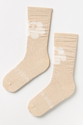 Marimekko Detsku Unikko Socks In Beige