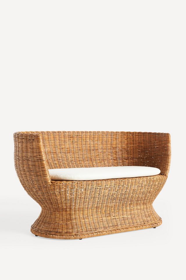 Sienna Rattan Wicker Indoor/Outdoor Settee #2