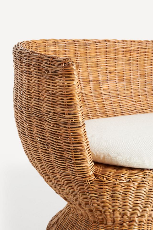 Sienna Rattan Wicker Indoor/Outdoor Settee #5