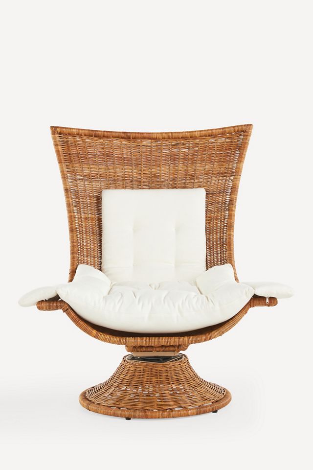 Healdsburg Wicker Rattan Swivel Chair #1