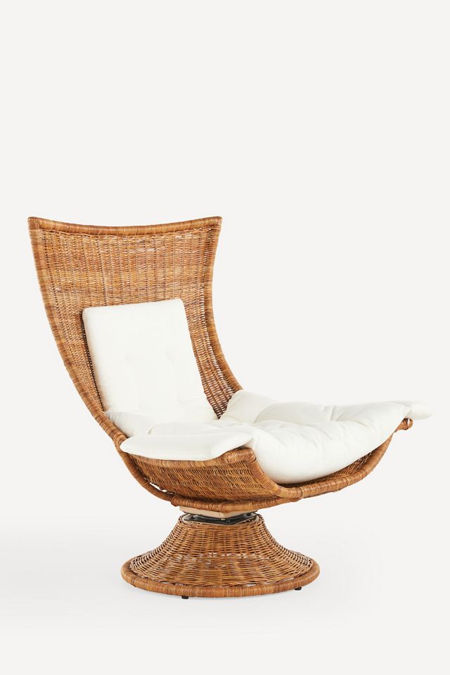 Healdsburg Wicker Rattan Swivel Chair #2