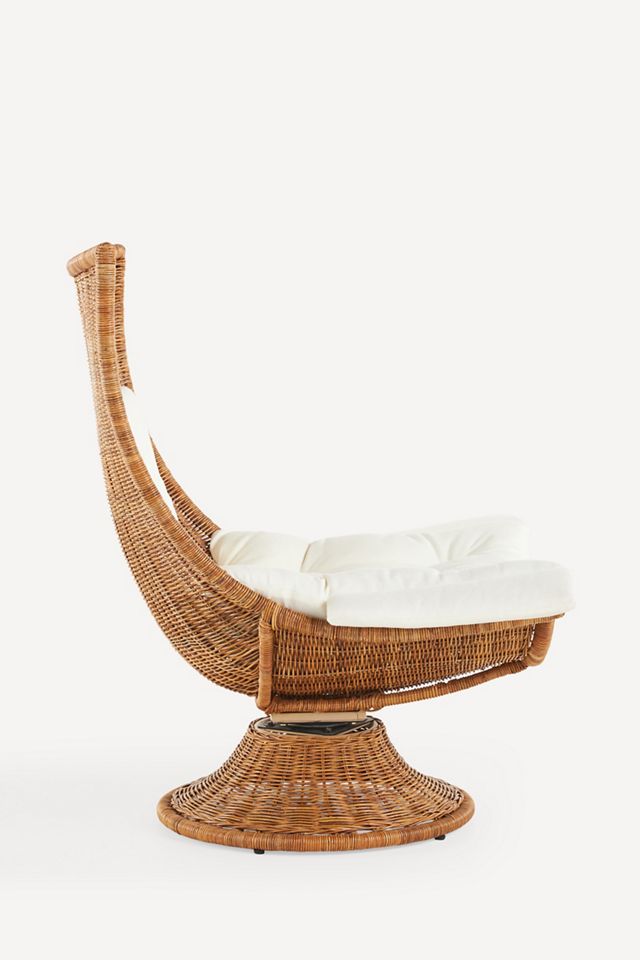 Healdsburg Wicker Rattan Swivel Chair #3