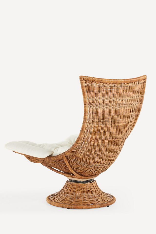Healdsburg Wicker Rattan Swivel Chair #4