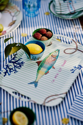 Nathalie Lete By The Sea Melamine Tray | AnthroHome