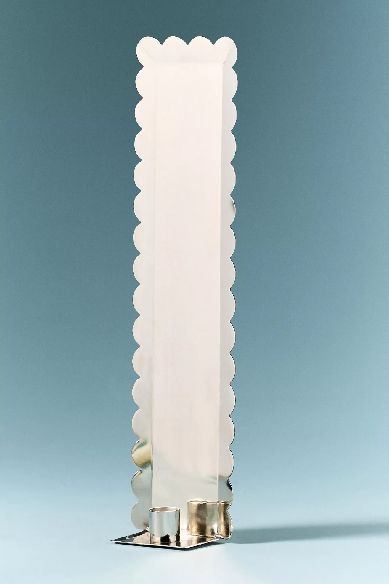 Scalloped Metal Candle Holder Wall Sconce - thumbnail 9