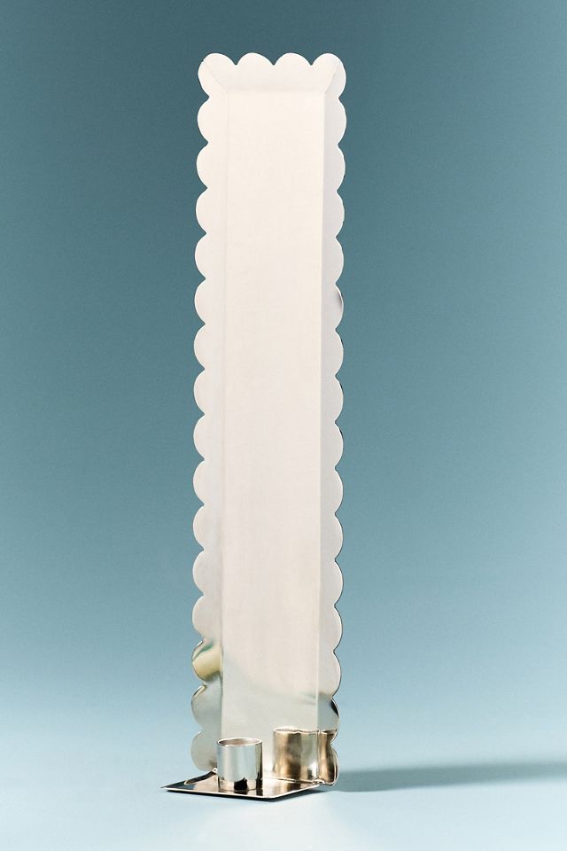 Scalloped Metal Candle Holder Wall Sconce #3