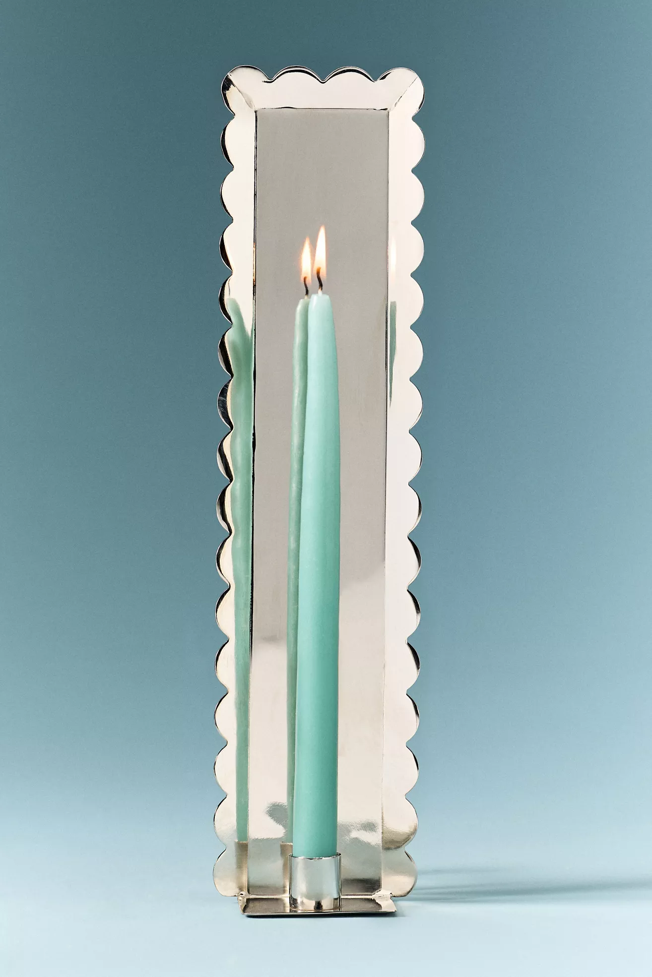Scalloped Metal Candle Holder Wall Sconce - thumbnail 6