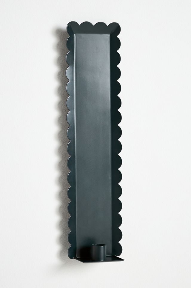Scalloped Metal Candle Holder Wall Sconce #2