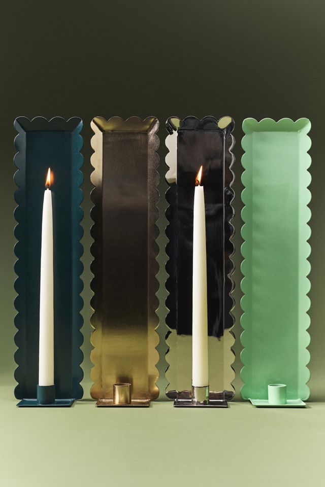 Scalloped Metal Candle Holder Wall Sconce #3