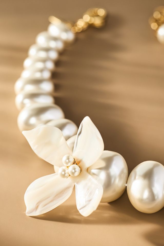 Lele Sadoughi Oleander Graduated Pearl Necklace #2