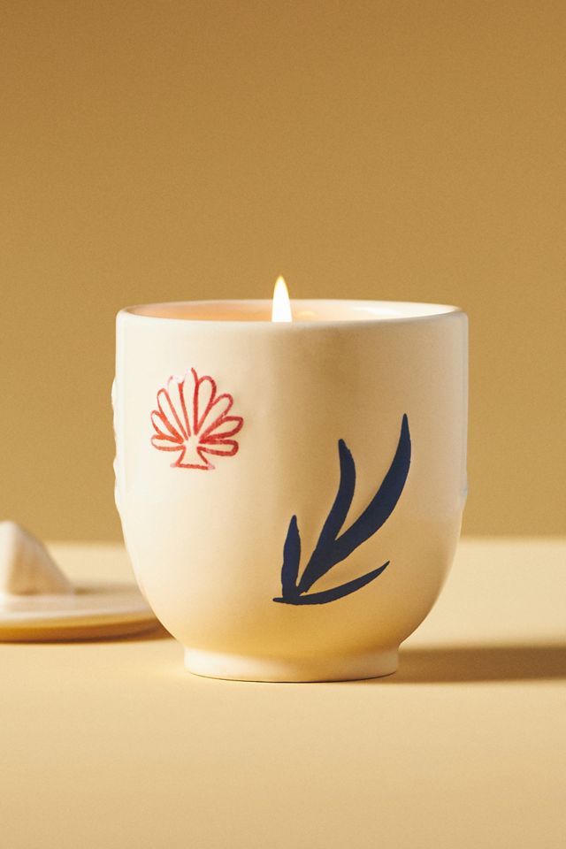 Dimitria Fruity Coconut & Amber Ceramic Candle #1