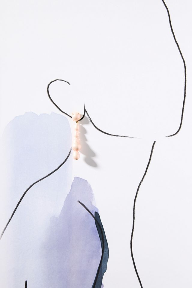 Lele Sadoughi Pearl Copacabana Linear Drop Earrings #1