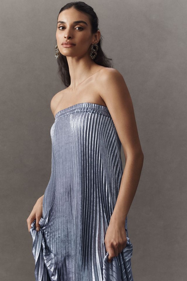 L'IDÉE Fantasia Strapless Pleated Shift Gown #2
