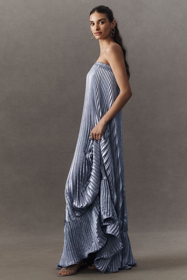 L'IDÉE Fantasia Strapless Pleated Shift Gown #3
