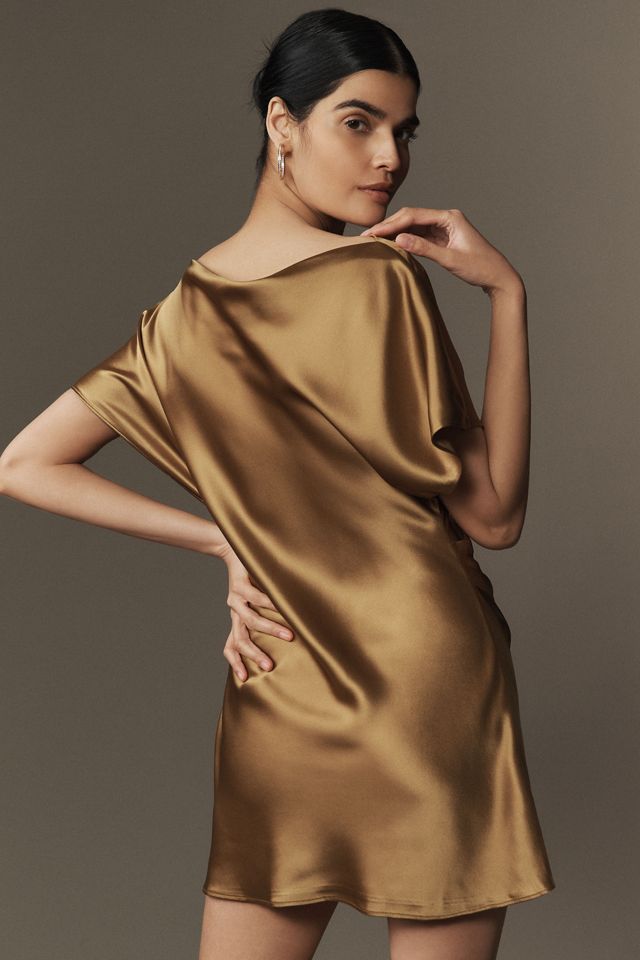 Acler Ramshaw Draped Satin Mini Dress #1