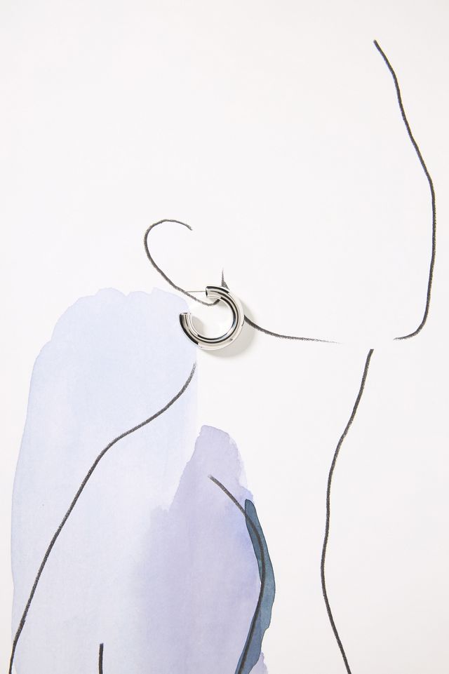 Large Tube Hoop Earrings #2