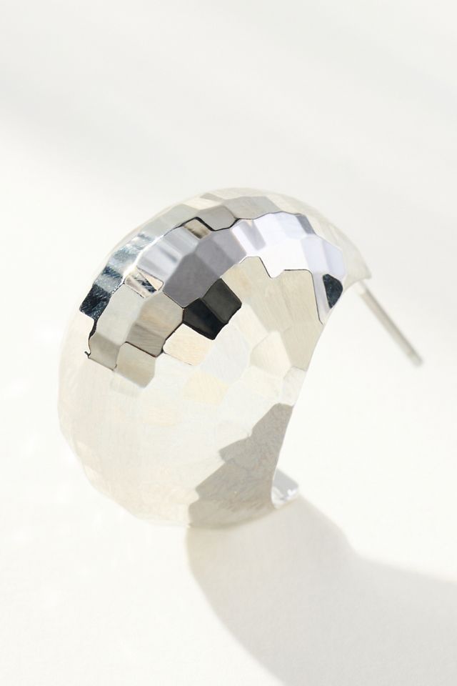 The Small Disco Huggie Post Earrings #1