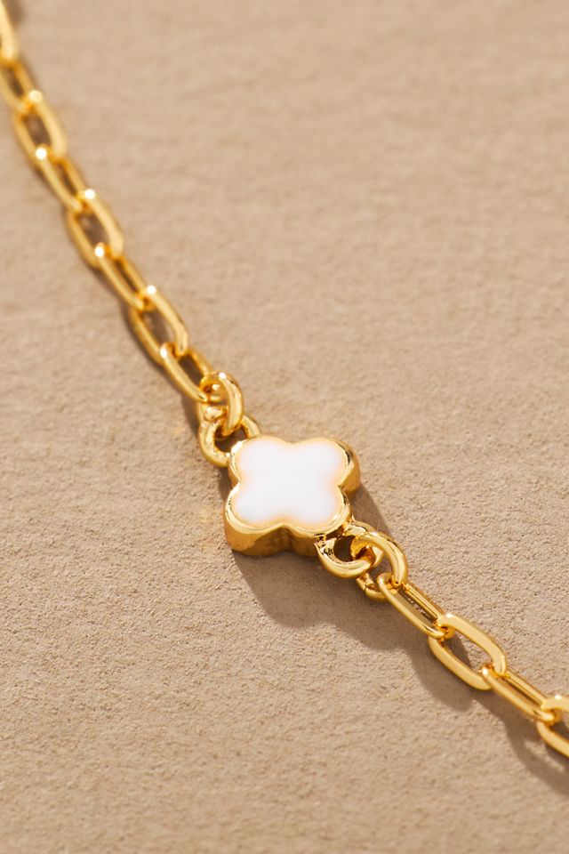 Tiny Clover Chain Necklace